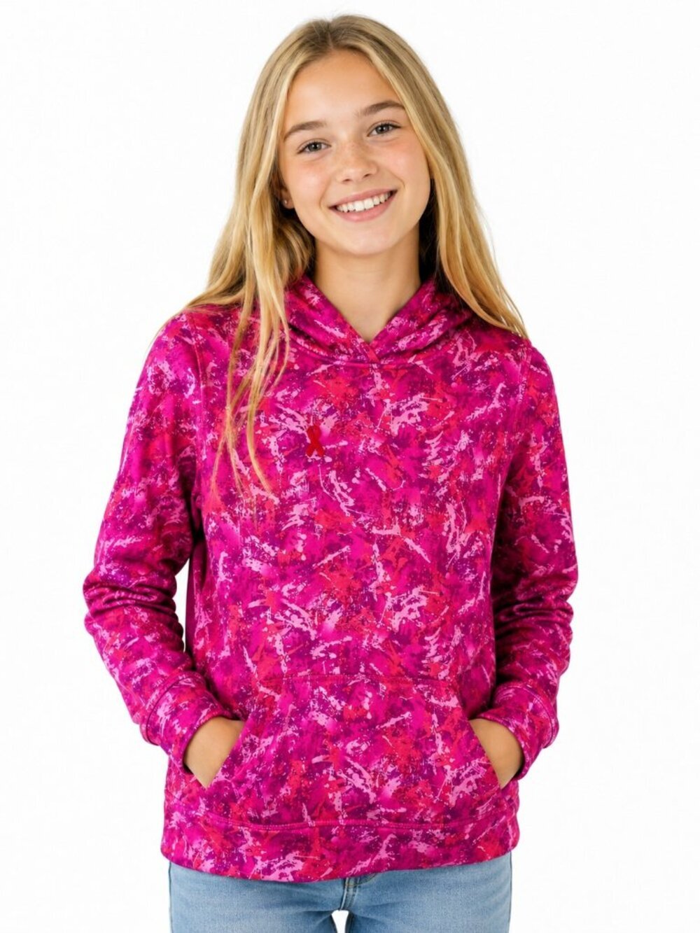 Mambo Australia Pink Orange Print Hoodie